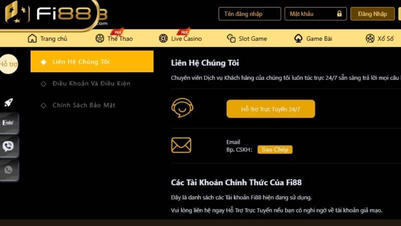 Những trường hợp nào cần liên hệ với chăm sóc khách hàng Fi88