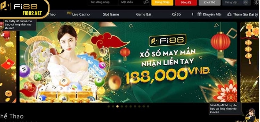 Khôi phục mật khẩu Fi88 bằng mục quên mật khẩu